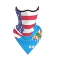thumbnail image 3 of Neck Gaiter Face Mask Covering Bandanas For Men Women America Oklahoma Flag Scarf Balaclava Cover Headbands, 3 of 7