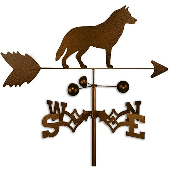 SWEN Products Inc Handmade Siberian Husky Dog Copper Weathervane