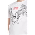 thumbnail image 5 of Cavalli Class White Double Tiger Logo Motif Fashion T-Shirt-L for mens, 5 of 5