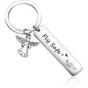 Pilot Boyfriend Keychain Traveler Gift Flight Attendant Gift Husband Gift Vacation Keychain Safe Trip Gift Tour Guide Keychain AF Pilot Gift hristmas keychain BFF Gift Airline Worker Gift