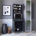 thumbnail image 5 of Pantry Cabinet 67"H, 4 Doors 1 Drawer, Microwave Storage, Black | Particle Board | Particle Board, 5 of 7