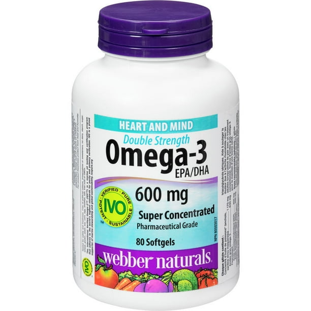 Webber Oméga-3 Double Force 600 mg EPA/DHA