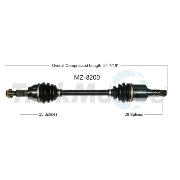CV Axle Shaft Fits select: 2011-2014 MAZDA MAZDA2
