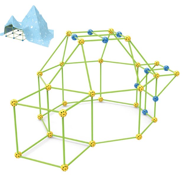 Kit De Construcción De Fuerte, Accesorio De Bloque De Juego, Juguete De Construcción Educativo Diy Luminoso Interesante, Juego De Juguetes De Interacción, Regalo De Festival sonducket FN007572-02
