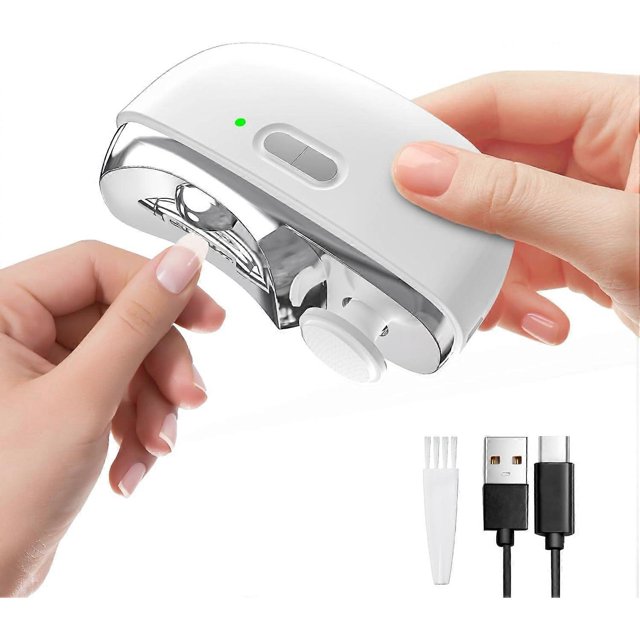 Cortauñas y amoladora eléctrica para adultos y bebés, lima de uñas 2 en 1