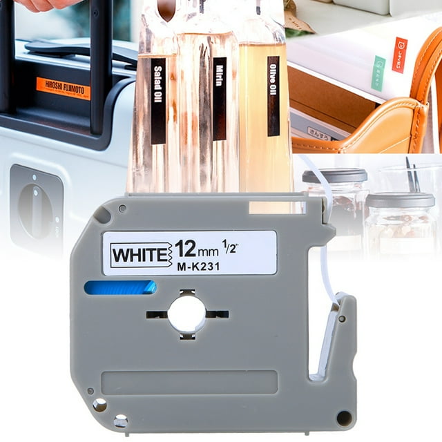 Label Tapefor P P P,12mm Label Tape PET Label Tape Printer Label Tape Solid Performance