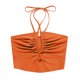 thumbnail image 5 of Mujeres Open Back Crop Tops Cuello halter Ahueca hacia fuera Party Club Sexy Strappy Chaleco Abanopi Chaleco de mujer, 5 of 6