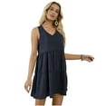 thumbnail image 6 of Casual Dresses for Women Sleeveless Cotton Summer Beach Dress Spaghetti Strap Sundresses, 6 of 9