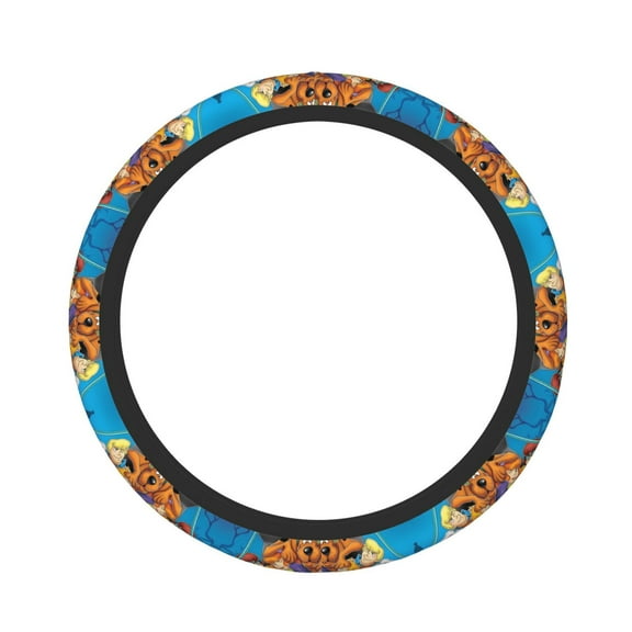 Saiise Scooby-Doo Print Steering Wheel Covers for Car,Truck and SUV,Universal 15 inch Steering Wheel Cover Protection