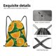 thumbnail image 4 of Fotbe Orange Bolsa Mochila con Cordón Estampada, Bolsa de Gimnasio Deportiva, Bolsa Cinch, Bolsa con Cordón para Hombres y Mujeres-Small, 4 of 6