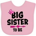 thumbnail image 3 of Inktastic Big Sister to Be with Bow and Arrow Girls Baby Bib, 3 of 4