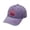Purple, variant on Adjustable Wash Cotton Baseball Caps with Bowknot Cherry Design Sun Protective Headwear for Women Girl Outdoor Activity