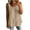 Khaki, variant on Women's Long Tank Top Casual Crew Neck Camisole Pullover Lightweight Flowy Summer Blouse for Daily Vacation Beach Wear