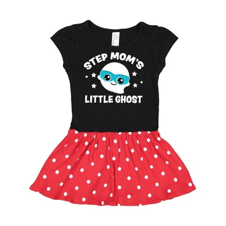 

Inktastic Cute Step Mom s Little Ghost with Stars Gift Toddler Girl Dress