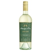 MNAGE TROIS Menage a Trois Limelight Pinot Grigio California White Wine, 750 ml Glass Bottle, 13% ABV