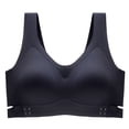 thumbnail image 4 of Weikingp Front Closure Bras for Women Front Closure Bras for Seniors Seamless Brassiere Everyday Bras Padded Wireless Bras for Women Sports Bras for Women Black L, 4 of 4