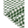 thumbnail image 6 of DARING DIVA Women's Gingham Top Work Cap Sleeve Vintage Plaid Button Down Shirts S Green, 6 of 6