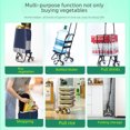 thumbnail image 2 of Chariot de Courses Pliable Robuste avec Roues d'Escalier et Base Renforcée – Design Compact et Portable pour Usage Domestique, Rangement Facile, et Transport Polyvalent pour Courses/marchandises, 2 of 6