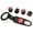 Black, variant on 4x Car Wheel Tire Valve Dust Stem Air Cap Cover + Keychain Ring Fit Most Honda