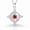 January/Garnet Crystal, variant on Mystical Birthstone Witches Knot Necklace, Natural Crystal Witch Knot Pendant Necklace, Pagan Wiccan Jewelry for Protection.