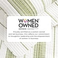 thumbnail image 3 of Striped Quilt Set - Lightweight, Soft, All-Season - 3-Piece Reversible Farmhouse Bedding Set (Full / Queen, Cream / Green), 3 of 6