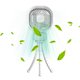 thumbnail image 1 of Ventilador para cochecito con trípode flexible con clip para pantalla LED de bebé, mini ventilador oscilante con batería de 5000 mAh con luz nocturna, ventilador de escritorio de mano recargable de 3, 1 of 8