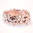 thumbnail image 2 of 14K Rose Gold Flower Band Ring, 2 of 4