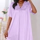 thumbnail image 4 of Camisones cortos para mujer, lencería, ropa de dormir, pijamas holgados de color liso, vestidos de mujer, 4 of 4
