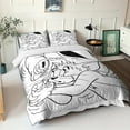 thumbnail image 5 of Tom and Jerry Cartoon Bedding Set, with Duvet Cover and Pillowcase, Pieces, Soft and Breathable Microfiber, with Closure, 5 of 5