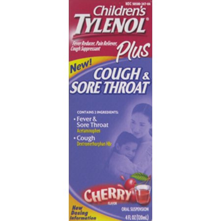 McNeil Tylenol Plus Cough & Sore Throat, 4 oz