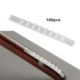 thumbnail image 6 of 100 Pack Non-Slip Silicone Hanger Grips,Hanger Strips Clothes Hanger Grips , White 6x70mm, 6 of 9