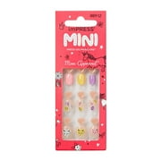 KISS imPRESS No Glue Needed Press On Nails, Mini, Sundress, Multicolor, Short Squoval, 20 Count