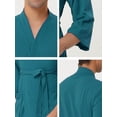 thumbnail image 5 of Albornoz tipo gofre Lars Amadeus para Hombre Verde XS, 5 of 5