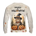 thumbnail image 2 of Happy Halloween Scottish Fold Witches Hat Pumpkin Carving All Over Print 3D Sweatshirt Unisex Merch Cat Lover Kitten Owner Gifts - 02019, 2 of 6