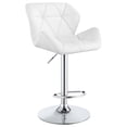 thumbnail image 3 of Berrington Upholstered Adjustable Bar Stool White (Set of 2), 3 of 12