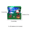 thumbnail image 4 of Matsuzay Caja de música de estilo navideño hermosa caja de música LED de decoración creativa de Papá Noel de plástico para regalos de fiesta 2021 Kits de decoración para fiestas Verde Matsuzay HA008827-02B, 4 of 6