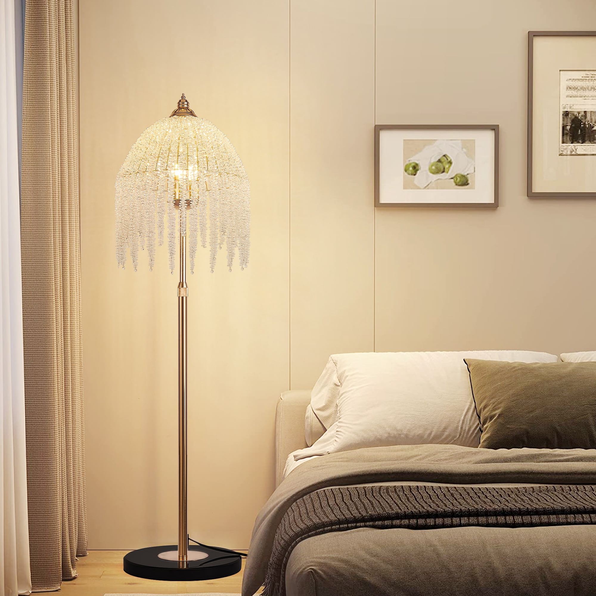 Floor Lamps for Living Room,Minimalist Style Floor Lamp with On/Off Foot Switch Energy-saving Environmentally Friendly Durable and long-lasting