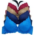 thumbnail image 1 of 6 Packs Pushup Underwired Gentle Push Up Bra B and C Cup (32B), 1 of 2