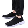 thumbnail image 4 of Men's Knit Sock Shoes S𝗅ip on Casual Sneakers Comfortable Soft Sole Sport Shoes Breathable Gym Workout Shoes Laceless Walking Tennis Shoes for Summer and Autumn, 4 of 9
