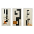 thumbnail image 2 of Designart "Abstract Monochrome Minimalism New Order V" Modern Geometric Framed Wall Art Set Of 3 - Black Abstract Frame Gallery Wall Set For Home Decor, 2 of 6