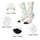 thumbnail image 5 of Fotbe Easter Egg3 Calcetas Largas con Estampado para Hombre y Mujer – Calcetas de Compresión Transpirables y Elásticas, Viajar y Uso Diario Talla 5-11, 5 of 6