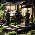 thumbnail image 4 of Adorno de Personaje de Artes Marciales, Diseño Youxia de Estilo Antiguo, Temática de Espíritu Caballeroso, Decoración de Escritorio, Accesorio para Coche, Símbolo de Coraje y Honor, Tamaño Miniatura,, 4 of 7