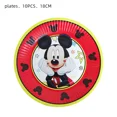 thumbnail image 4 of Decoraciones de fiesta de cumpleaños de Mickey rojo de Disney, suministros de vajilla de fiesta desechables para Baby Shower de niño, platos de papel, servilletas, pancartas, 4 of 5
