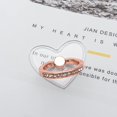 thumbnail image 4 of Cell Phone Ring Holder Stand Compatible All Mobile Phones or Phone Cases, Transparent Phone Ring Holder Finger Kickstand 360°Degree Rotation Clear Phone Ring Grip, 2 Rose Gold, 4 of 5