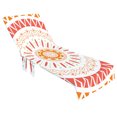 thumbnail image 4 of Beach Chair Cover Soft Fiber Lounger Towel with Side Pockets, 4 of 7