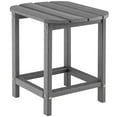 thumbnail image 2 of Gymax 2PCS 18'' Patio Adirondack Side Table Weather Resistant HDPE Garden Yard Grey, 2 of 3