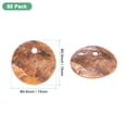 thumbnail image 3 of Uxcell 80-Pack Conchas Planas Naturales Redondas, Cuentas de Moneda Redonda Plana de 15 mm con Agujero, Concha de Madreperla para Joyería [Naranja Claro], 3 of 7