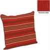 Hometrends Sw Stripe Red Pillow Back