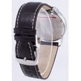 thumbnail image 3 of Men's 42mm Brown Calfskin Band Steel Case Swiss Quartz White Dial Chronograph Watch 7680-1, 3 of 3