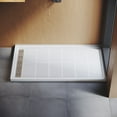 thumbnail image 6 of Sunny Shower Anti-slip Acrylic Left Drain Rectangular Shower Base in White 60" L x 32" W x 4" H, 6 of 10